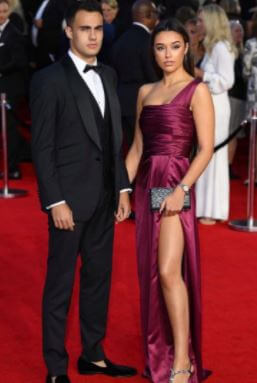 Marta Diaz with her boyfriend Sergio Reguilon at James Bond World Premier in September.
